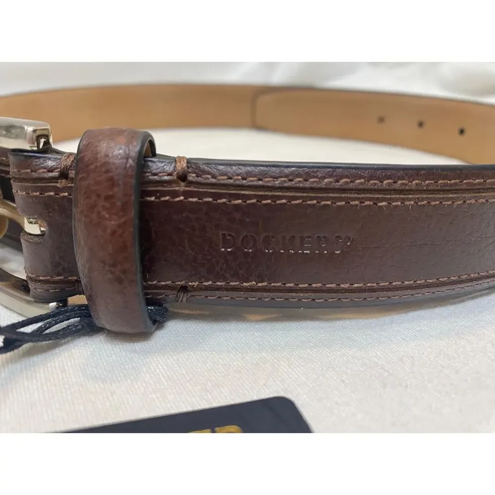 Dockers Brown Leather Belt Men's Sz L 38-40 NWT